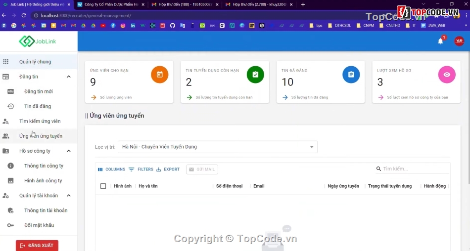 tuyển dụng,website tuyển dụng,code tuyển dụng,code web tuyển dụng